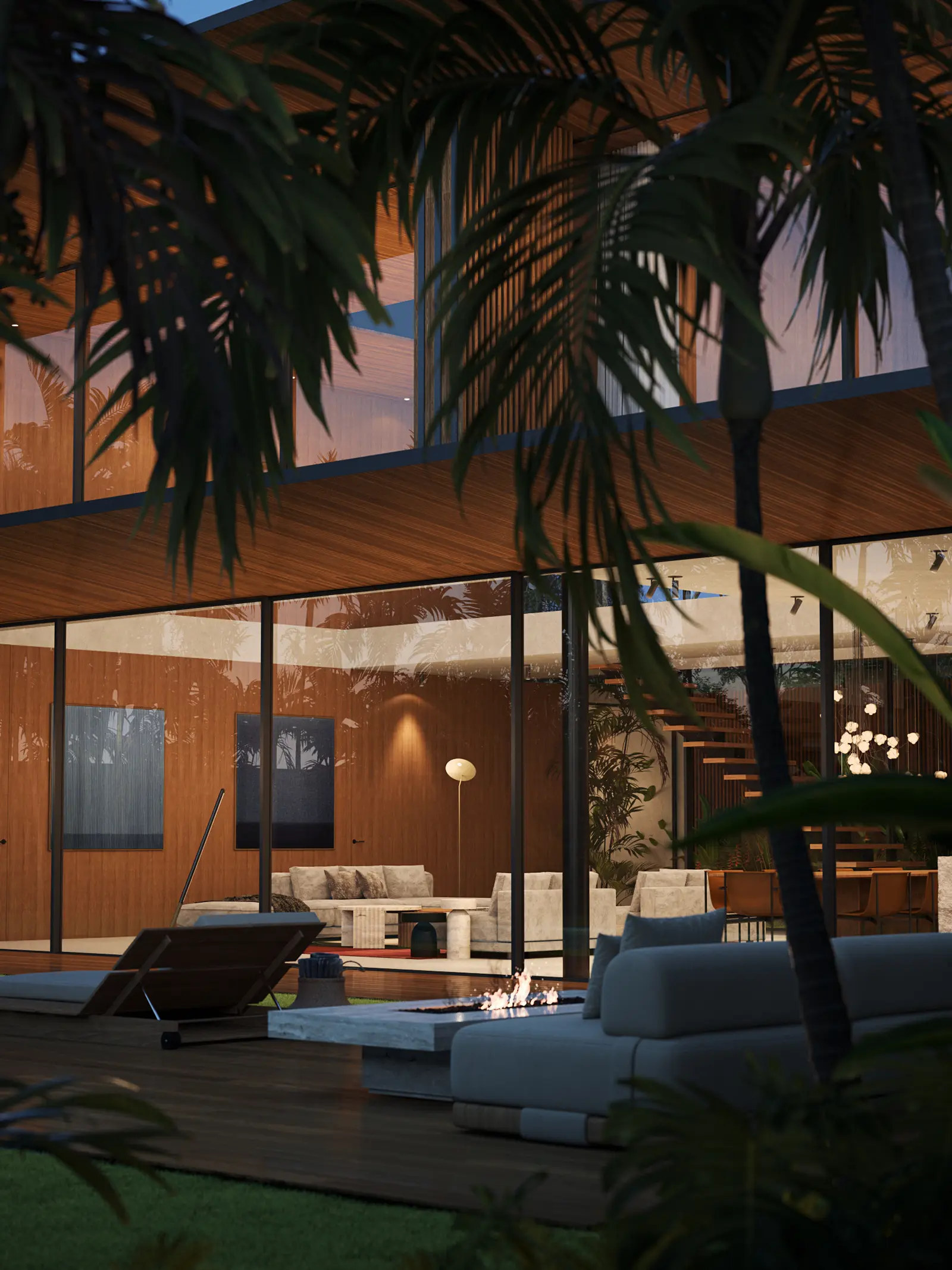 Interior of an Obraz residential project — dining space.