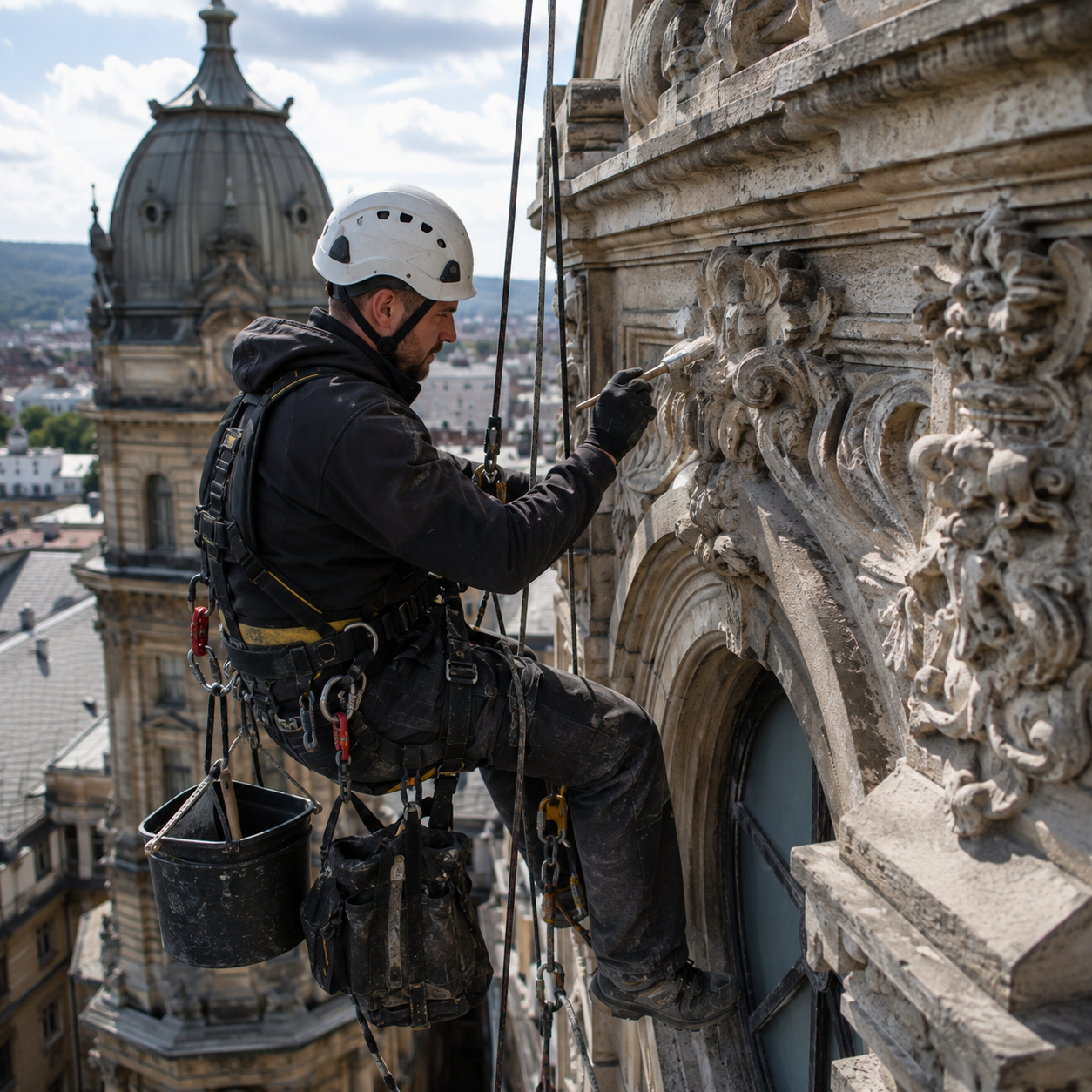 image of roof being repaired