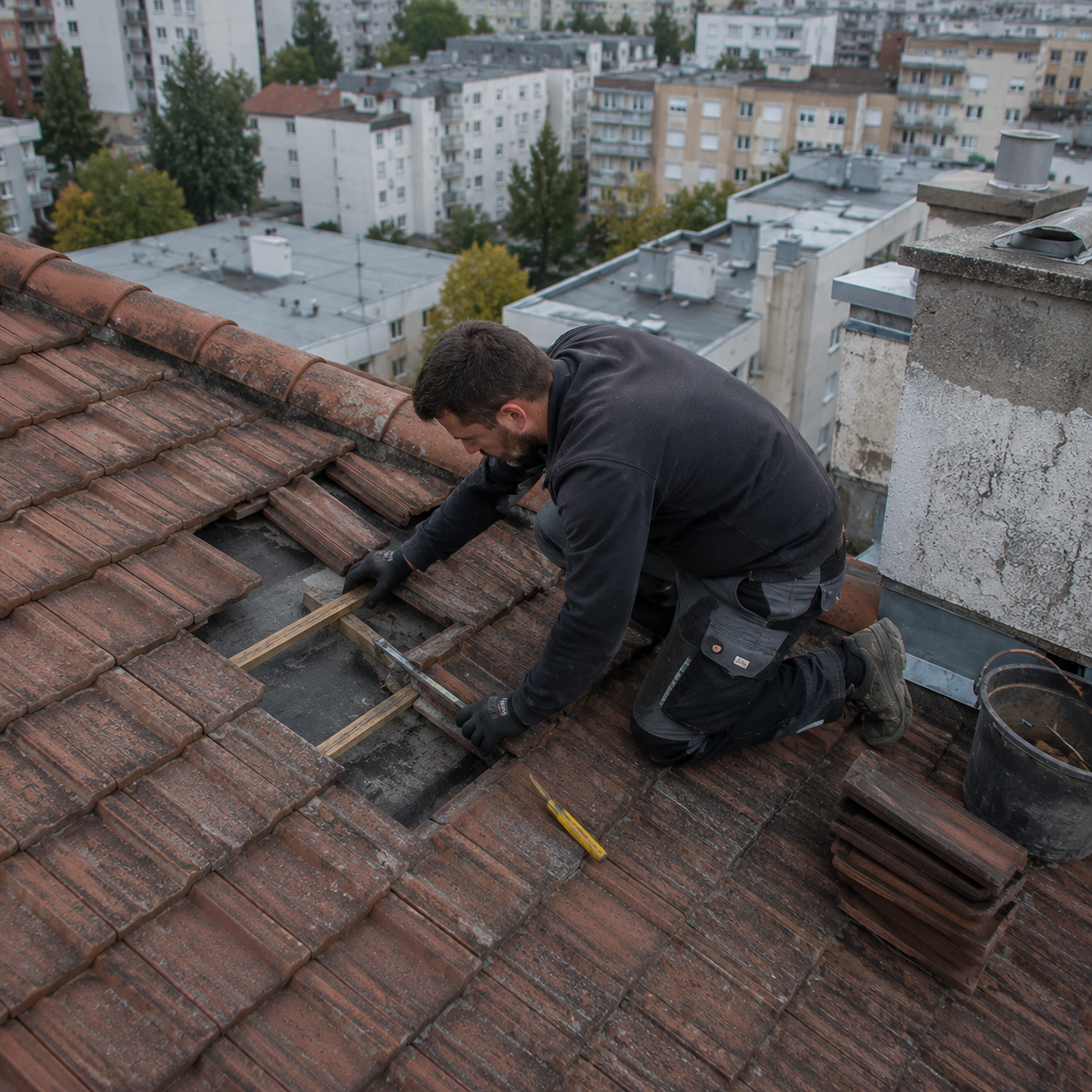 image of cleaning team in action