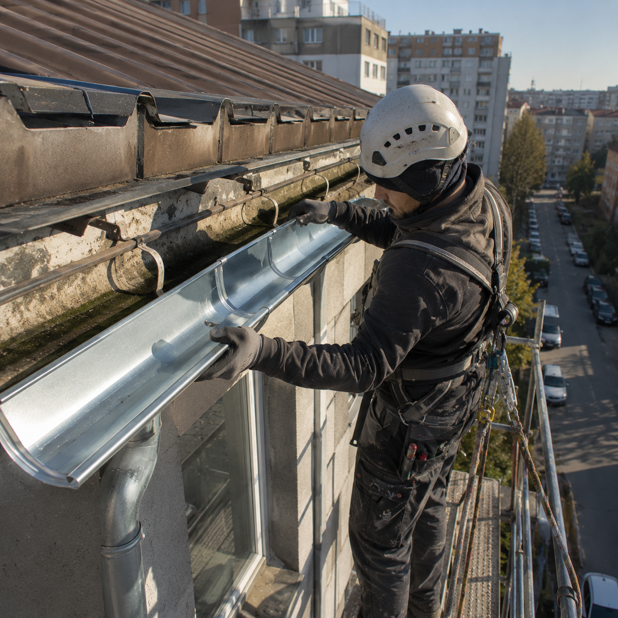 image of roof being repaired