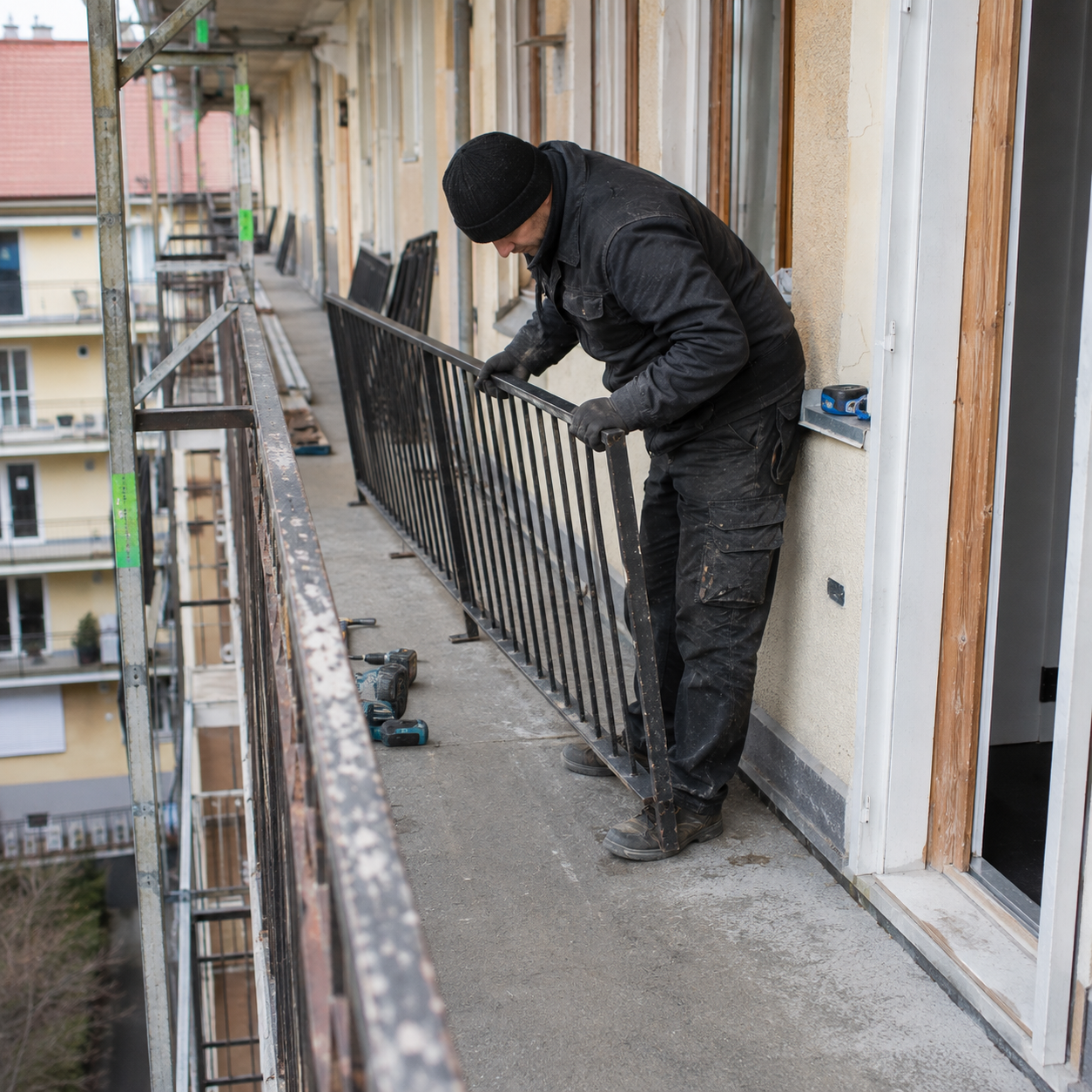 image of roof being repaired