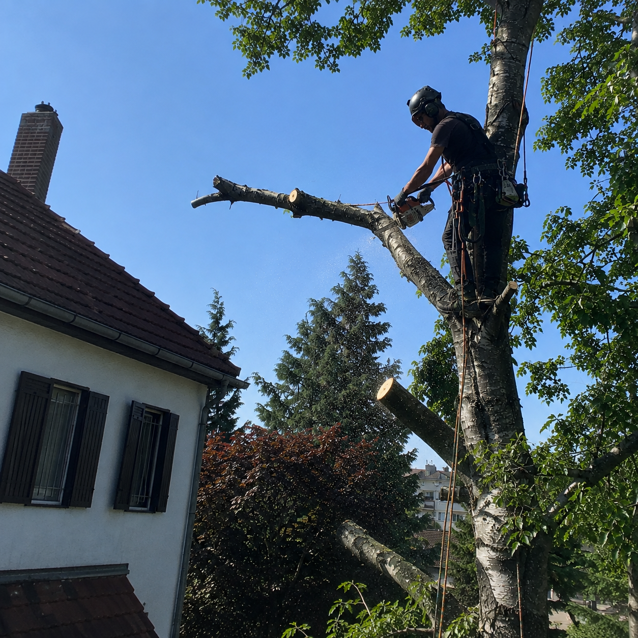 image of roof being repaired