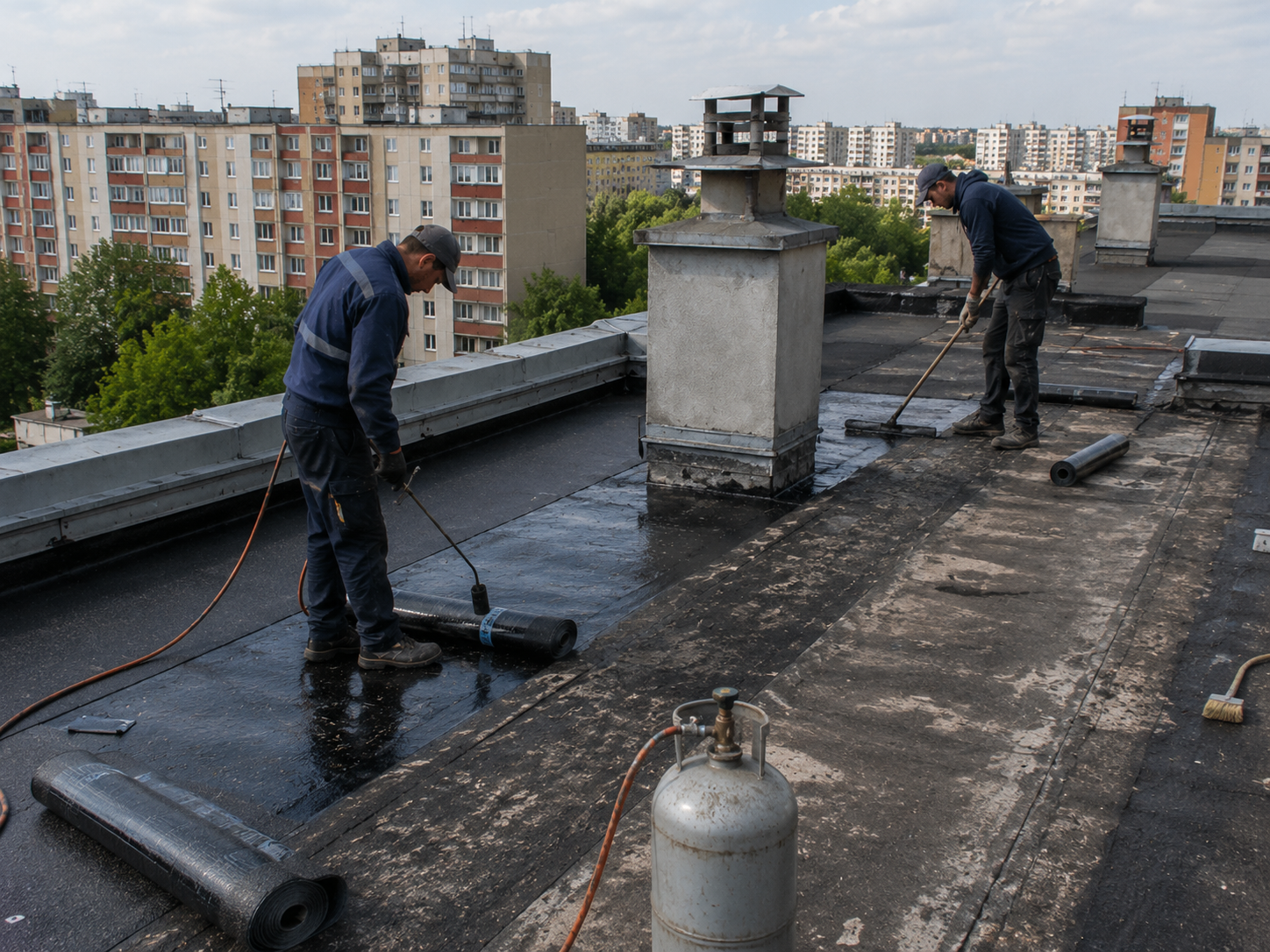 image of cleaning team in action
