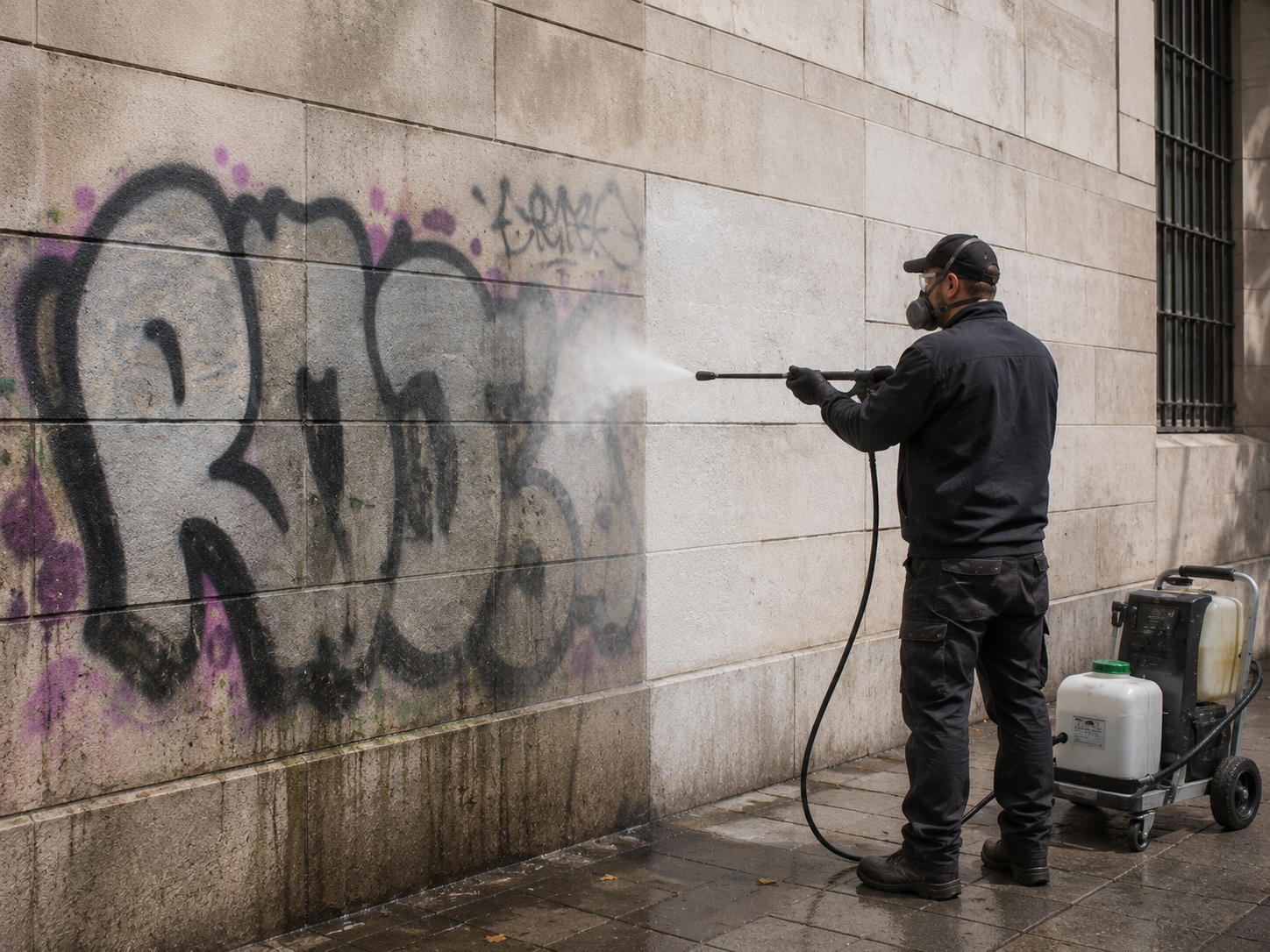 image of cleaning team in action