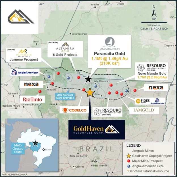 Copeçal Gold-Kupfer-Projekt Brasilien