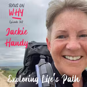 Jackie Handy guest on the Amy Rowlinson podcast exploring life's path and lessons from the Camino de Santiago