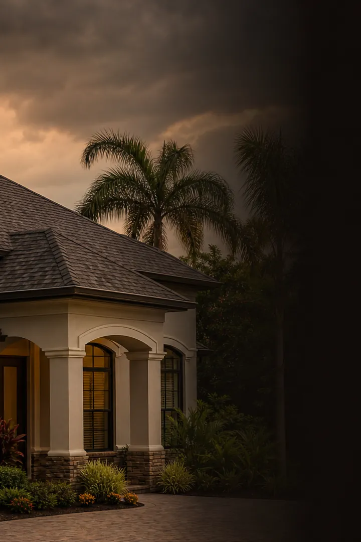Central Florida home exterior with a storm-ready roof