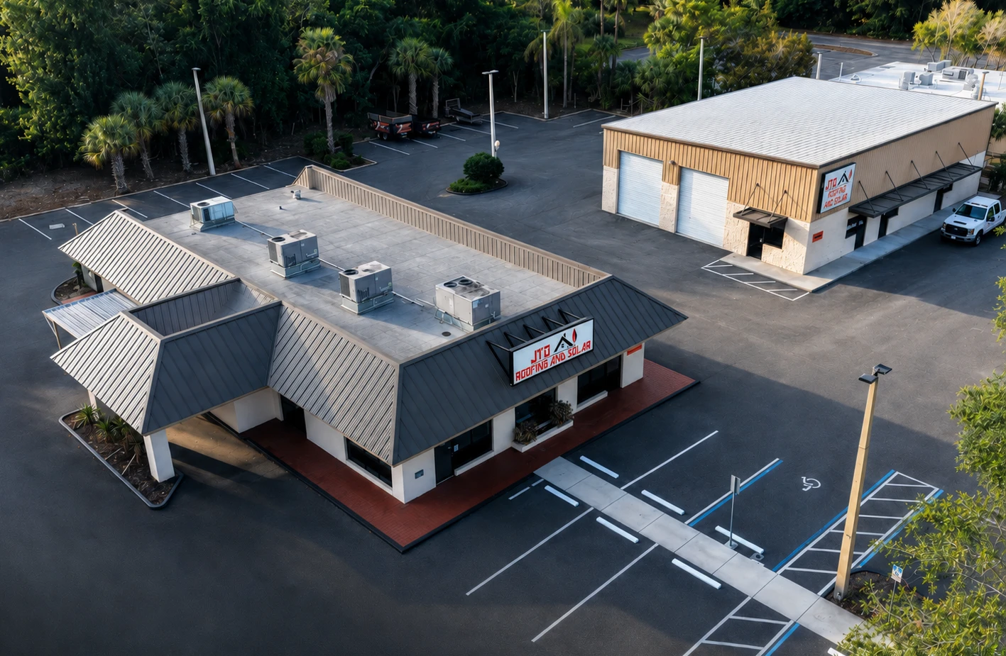 Central Florida solar and roofing service area map for JTO Roofing and Solar