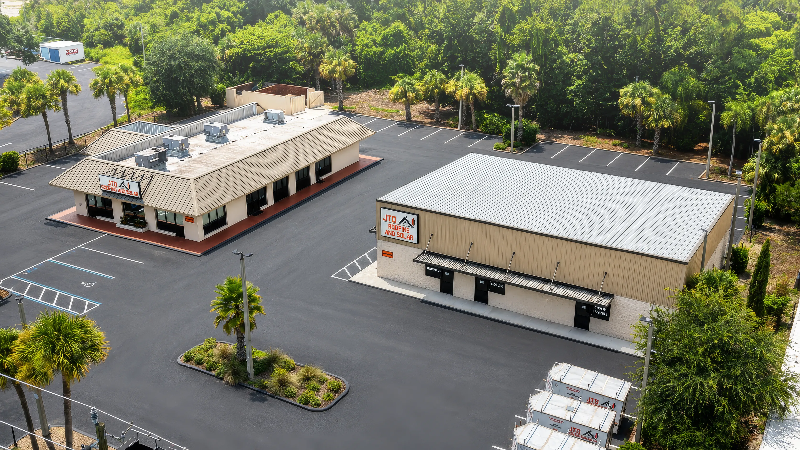 Map of the JTO Roofing & Solar service area across Greater Orlando and Central Florida