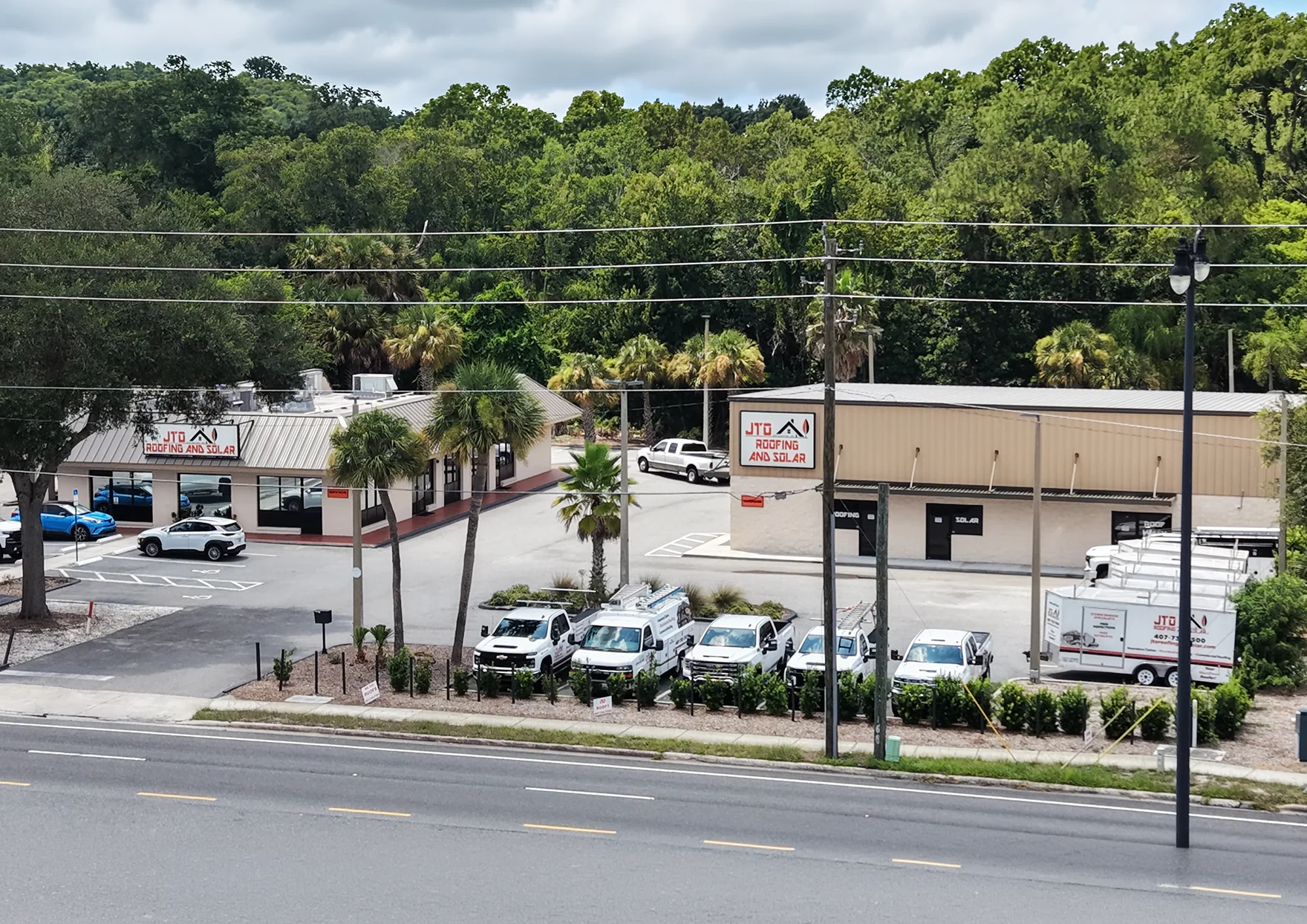 Map of the JTO Roofing & Solar service area across Greater Orlando and Central Florida