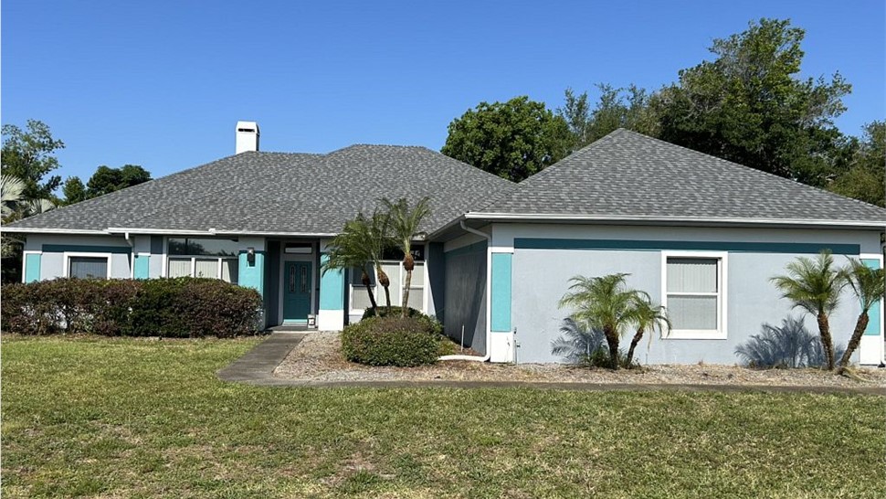 Completed shingle roof replacement on a Clermont, Florida home