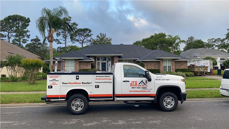 Roof replacement job day in Longwood, Florida