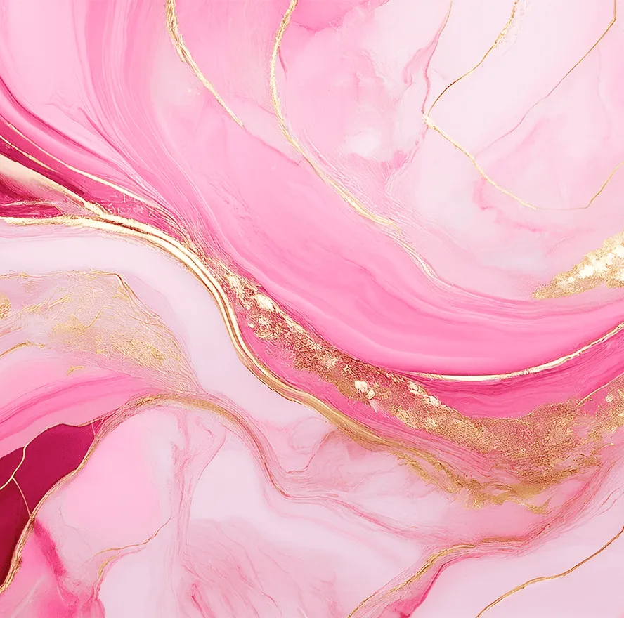 Pink and gold marble background