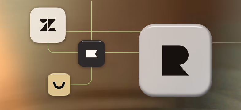 Partner integration icons, including Zendesk and Klaviyo, connected to the Reactiv app