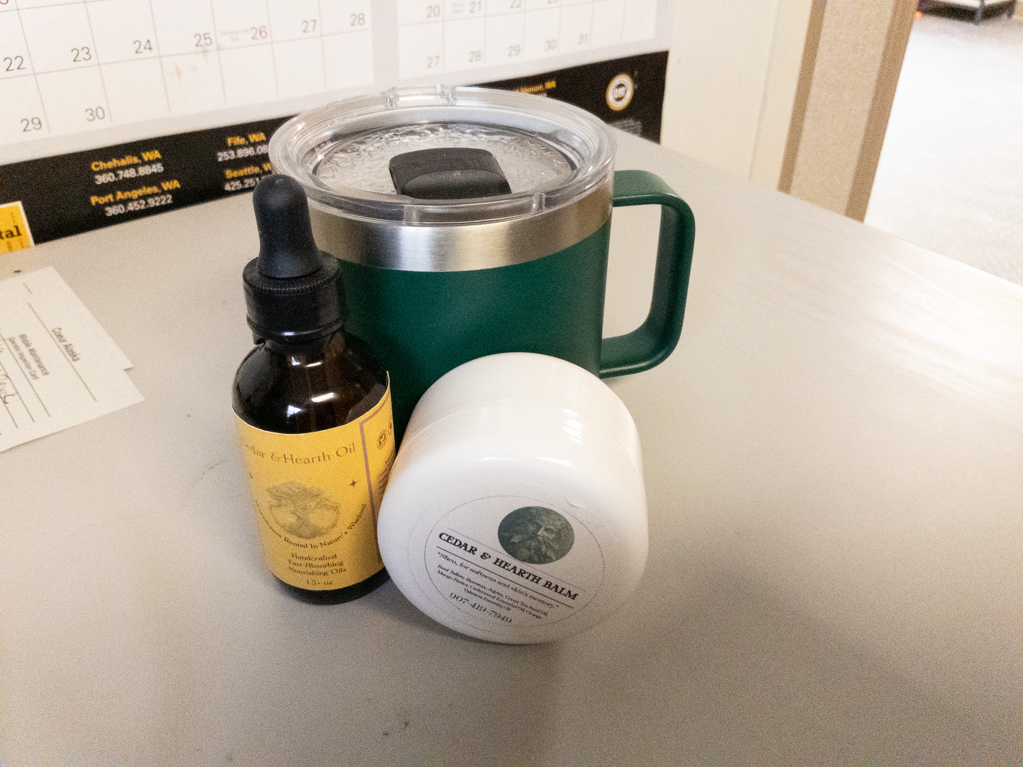 Cedar & Hearth Hearthkeeper Ritual Set with body oil and balm