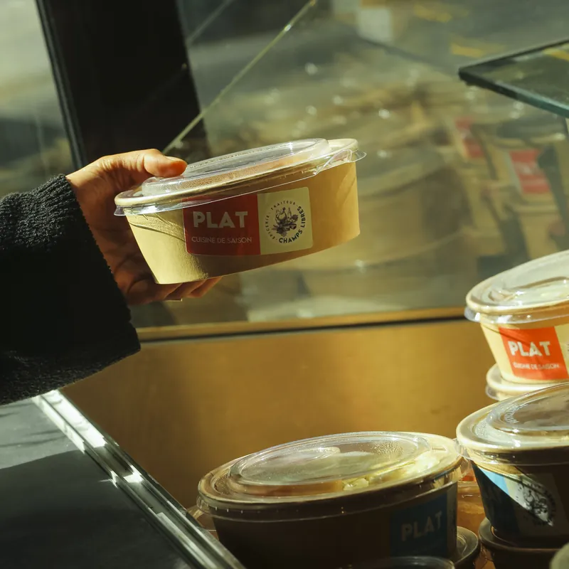 Déjeuner fait maison à emporter chez Champs Libres Trois Couronnes, Belleville
