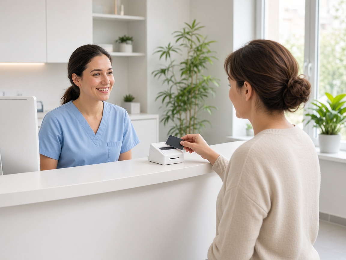 Patient-first care. Frictionless payments.