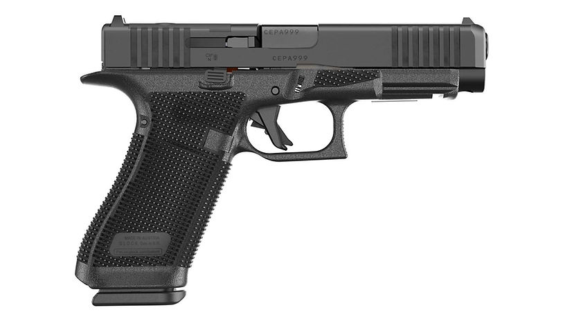 Glock Gen 6 9mm handgun, popular beginner training pistol