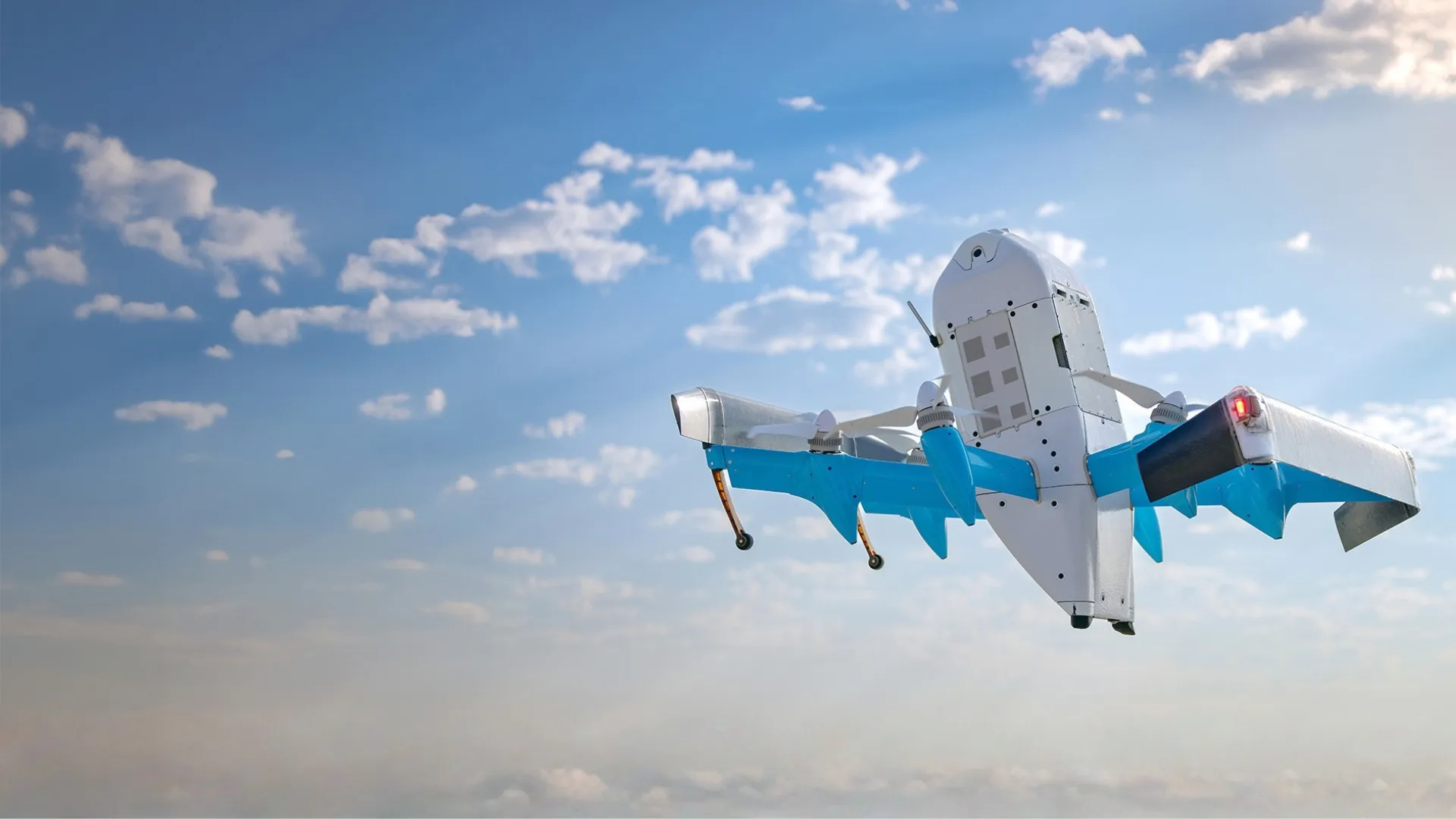 Delivery Drone Flying