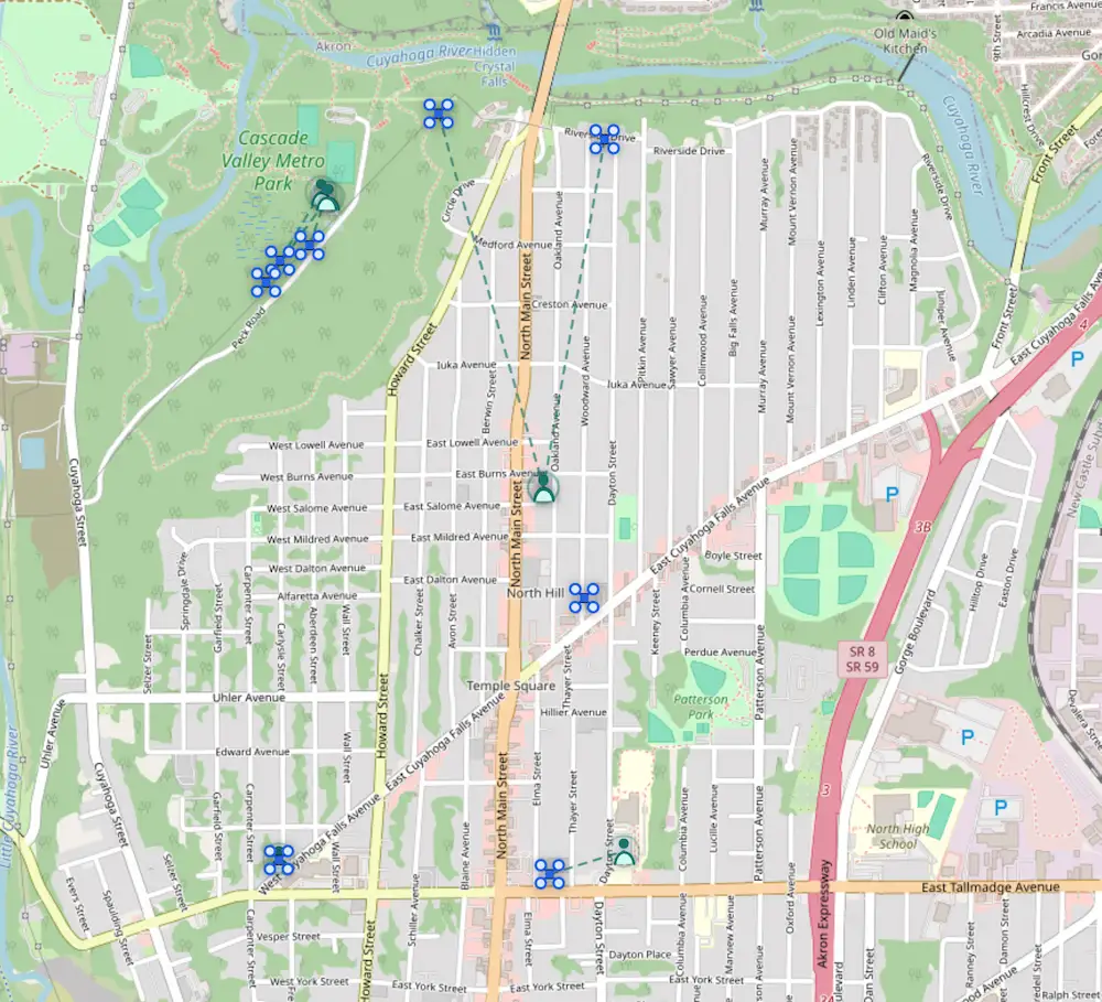 DroneSight live map combining sensor data
