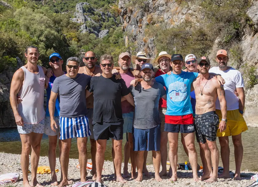 Monumental members in conversation on the Spain retreat