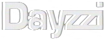 Text logo reading 'Dayzzi' with white embossed letters and slight shadow.
