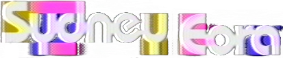 Text reading Sydney Forma in colorful overlapping letters on a white background.
