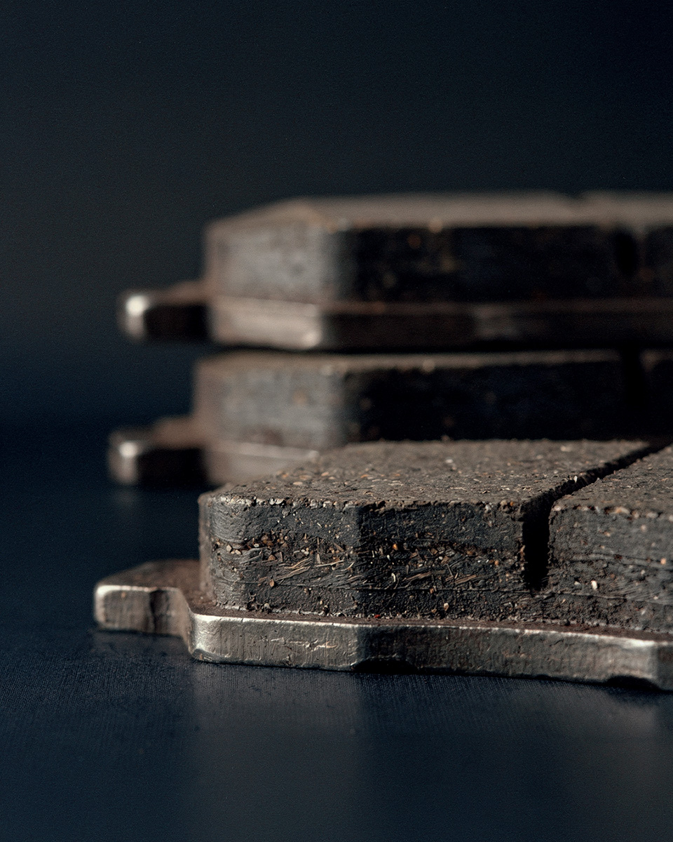 stacked automotive brake pads