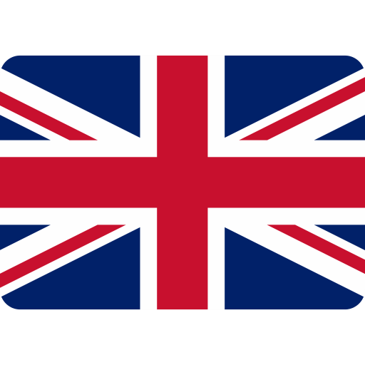 Drapeau du Royaume-Uni avec une croix rouge, blanc et bleu sur fond rectangulaire.