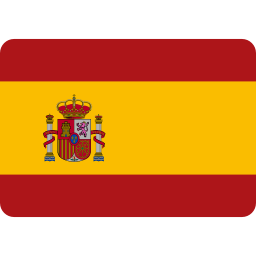 Drapeau de l'Espagne avec des bandes rouges et jaunes et le blason central.
