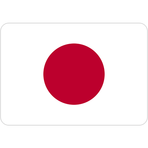 Drapeau japonais avec un cercle rouge au centre sur fond blanc.