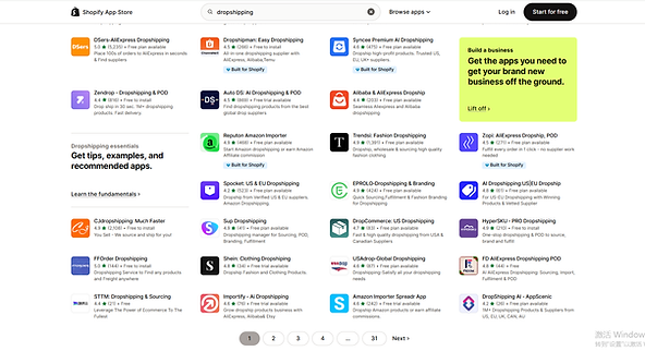 Search results for ‘dropshipping’ on the Shopify App Store