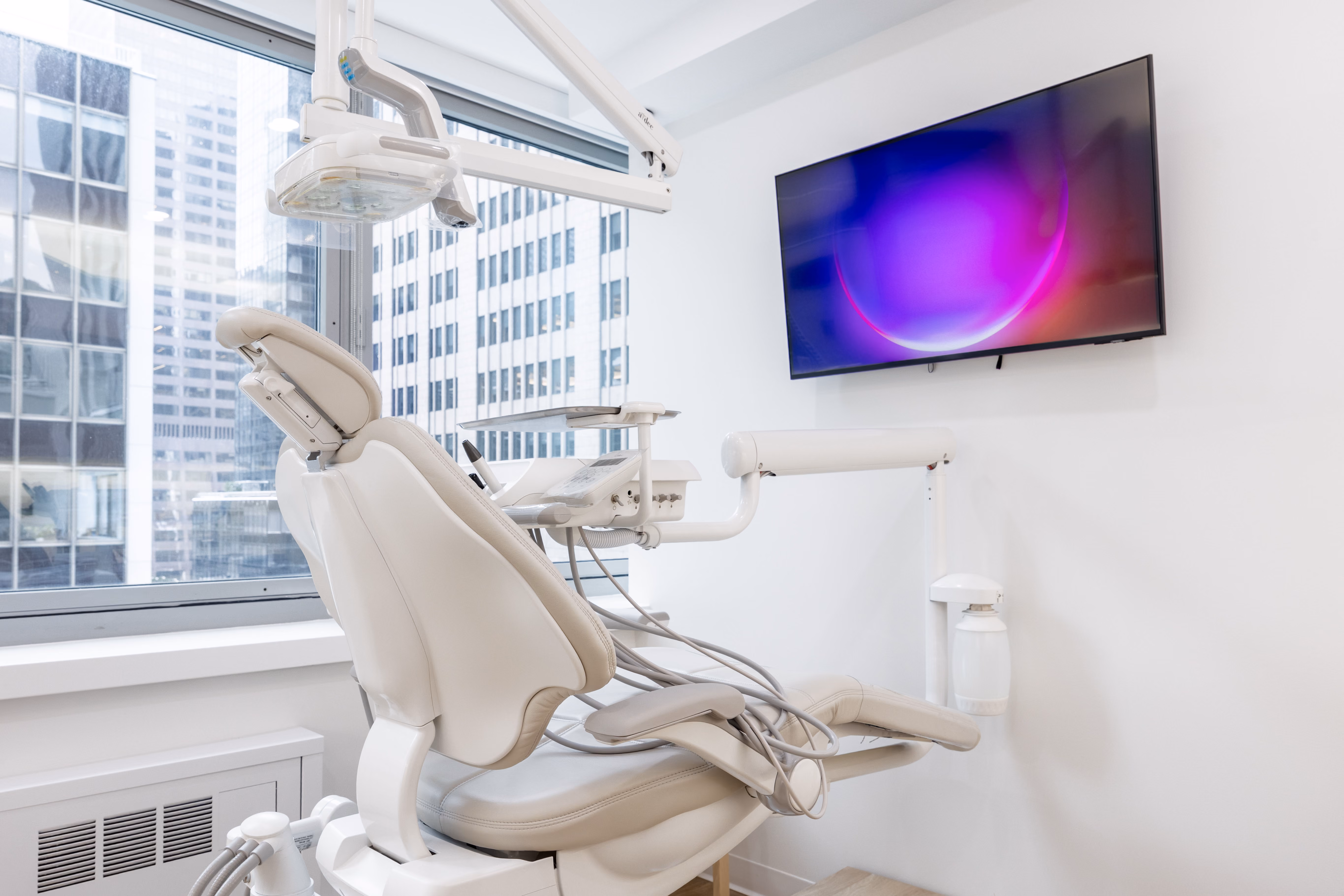 Interior of Yoon Orthodontics' office at 575 Madison Avenue, New York.