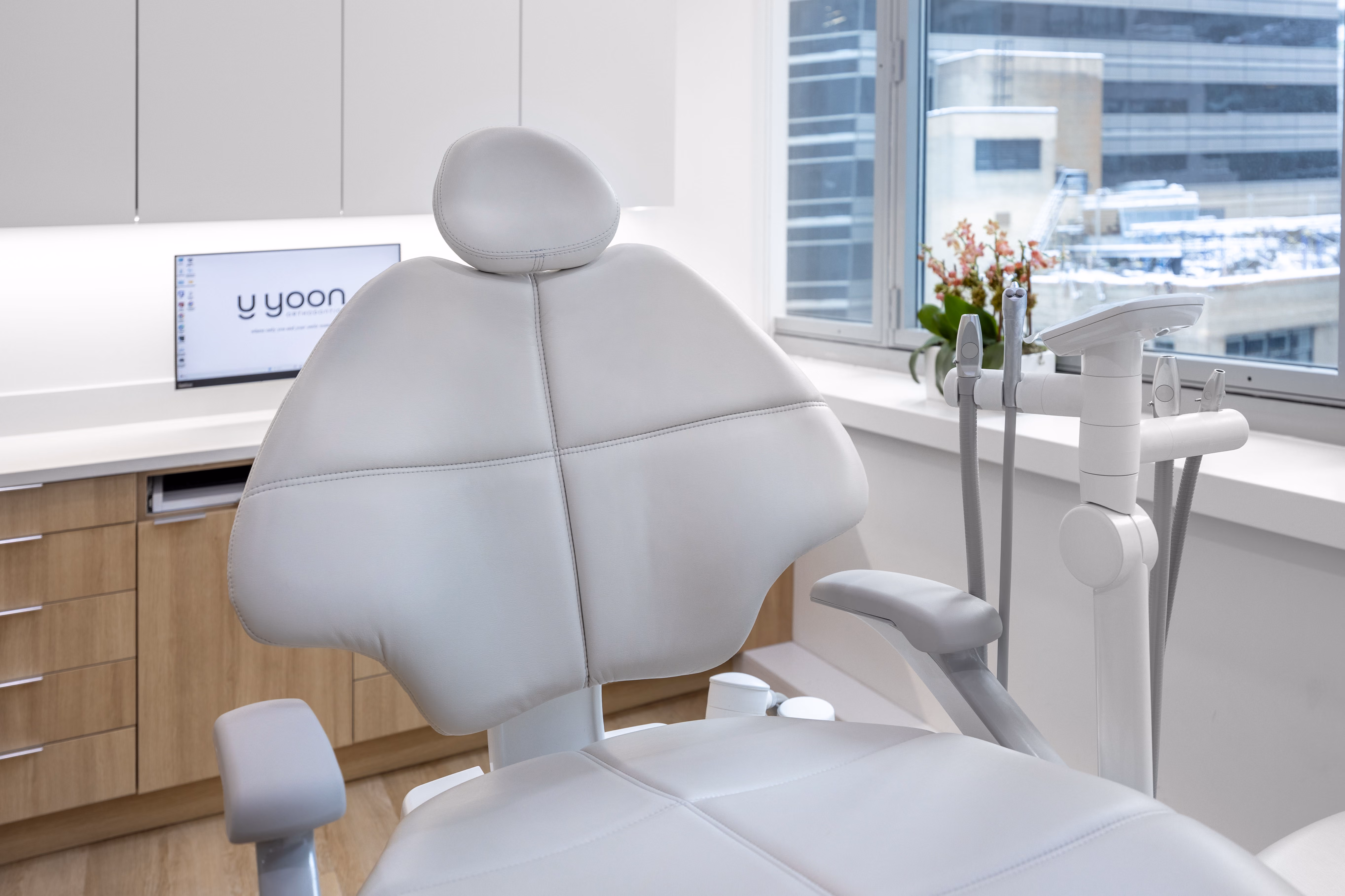 Interior of Yoon Orthodontics' office at 575 Madison Avenue, New York.
