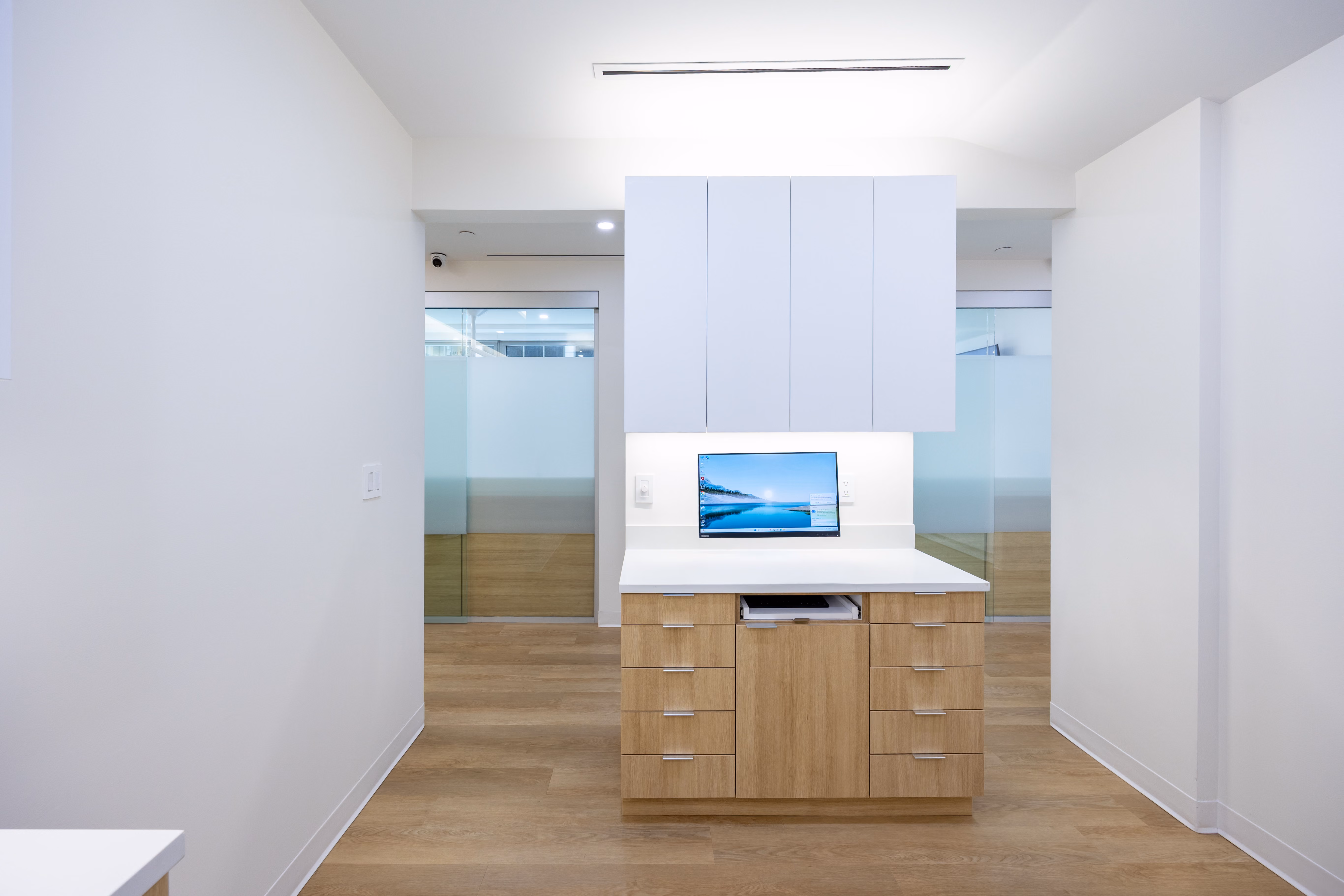Interior of Yoon Orthodontics' office at 575 Madison Avenue, New York.