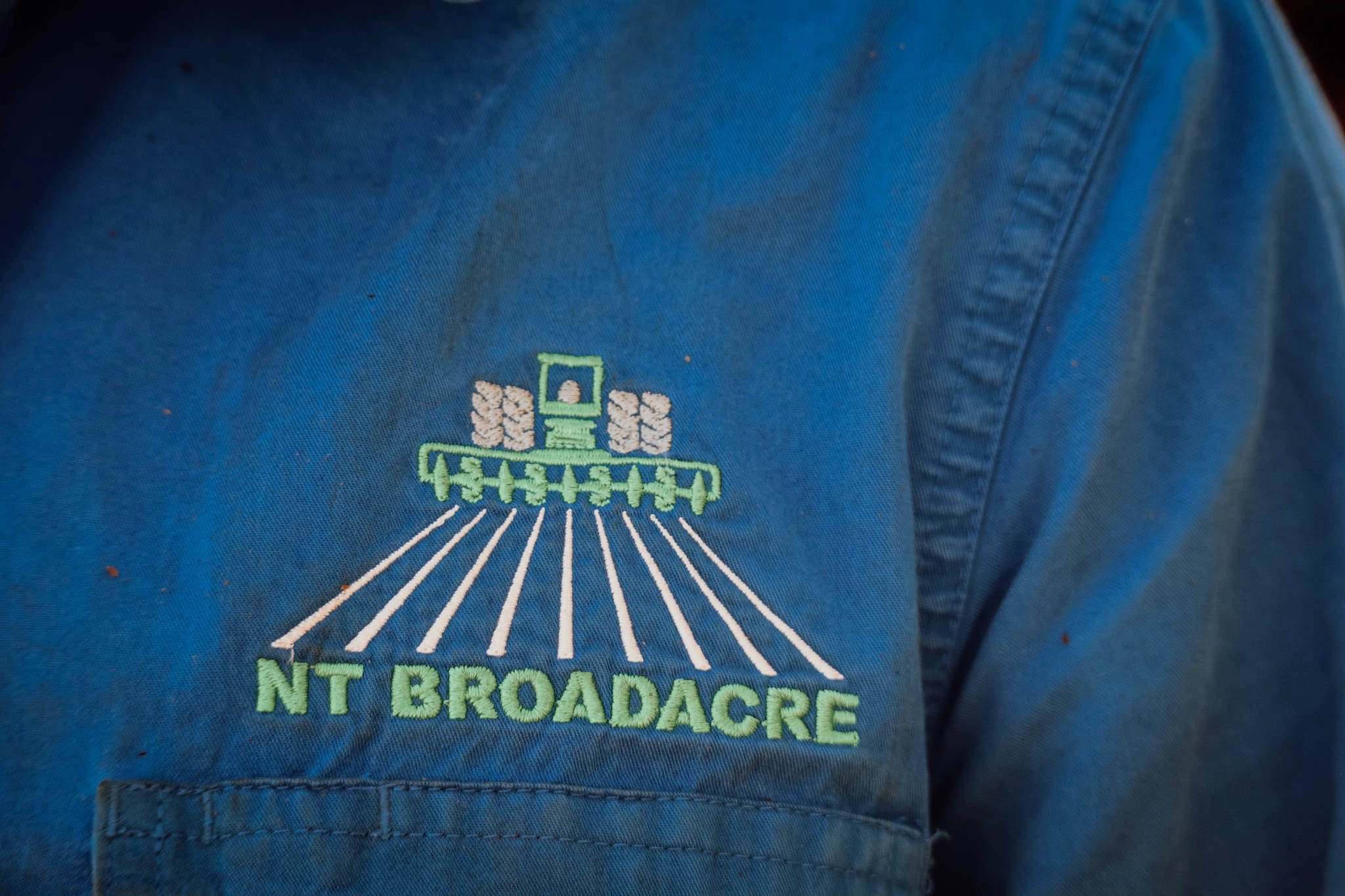 NT Broadacre branded cotton module cover, cotton and broadacre cropping contractor based in Katherine NT
