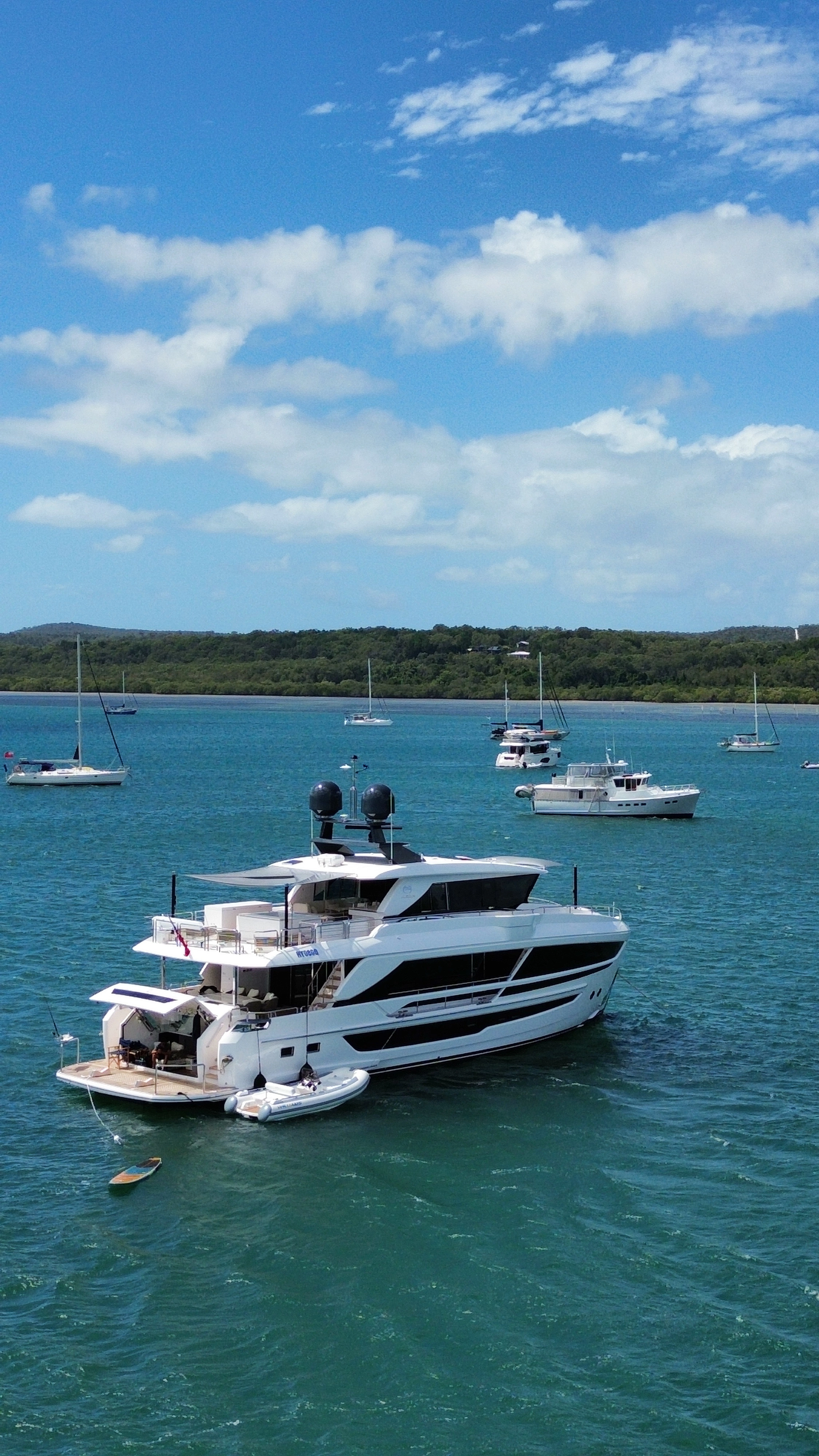 Premium yacht on the water