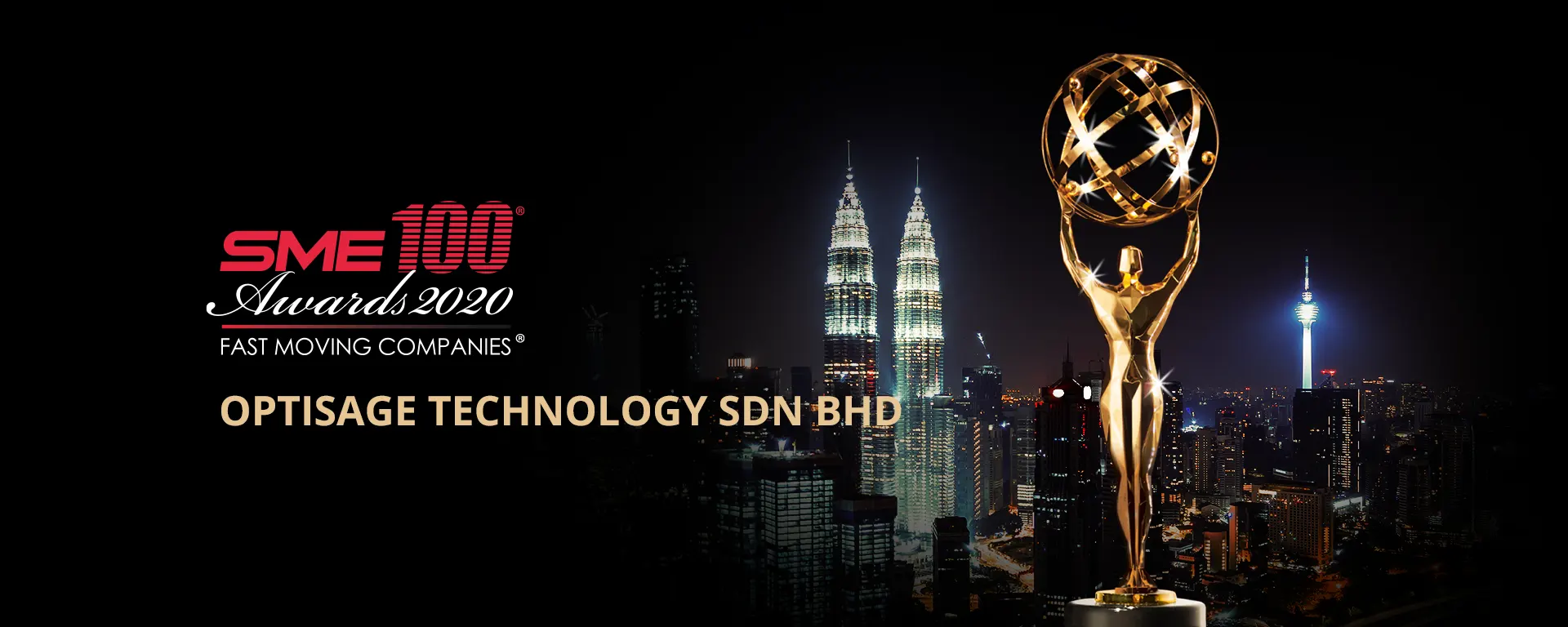 Optisage is awarded SME 100 Awards 2020 - Fast Moving Companies