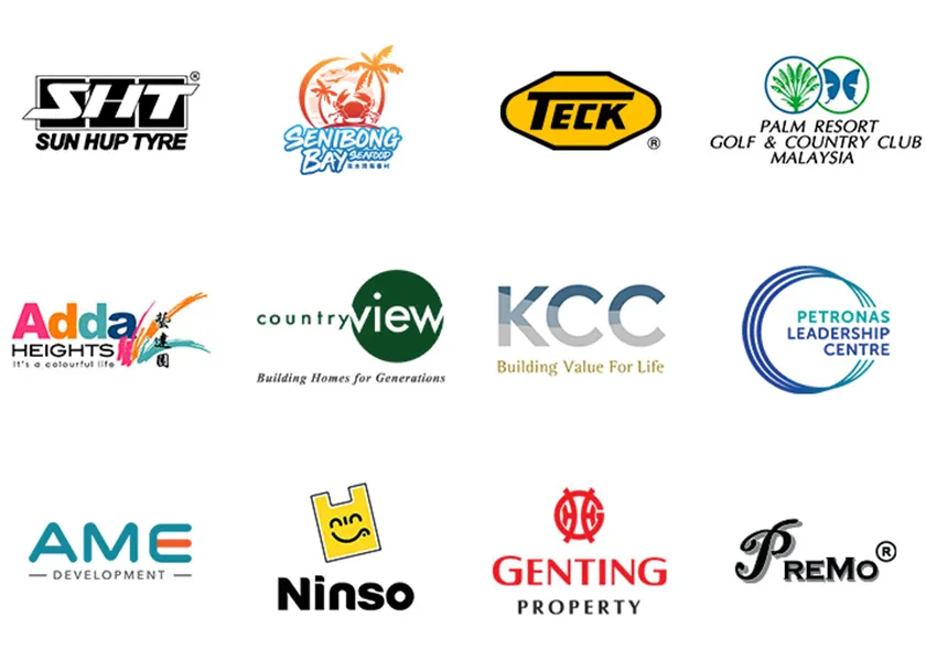 Logos of corporate clients served by Optisage, representing over 120 businesses