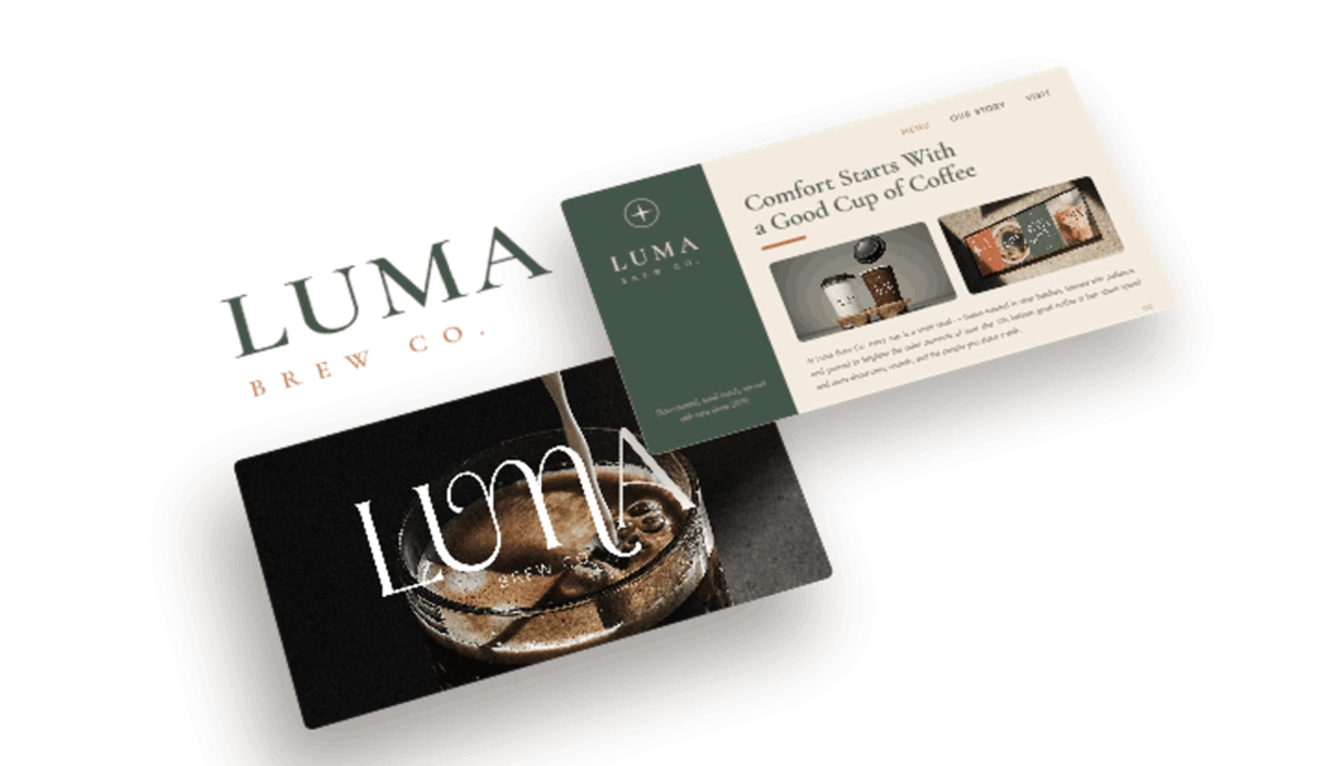 Slidesignus portfolio on coffee brand