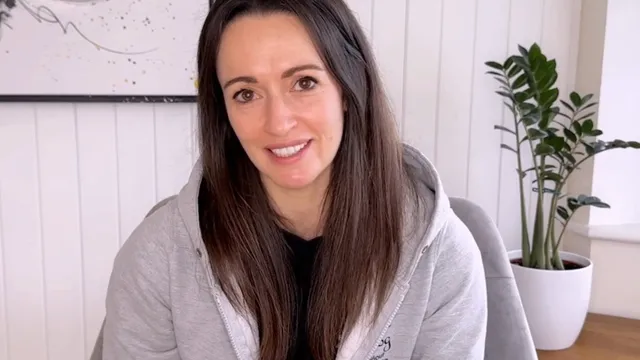 Katie explaining a concept to the camera