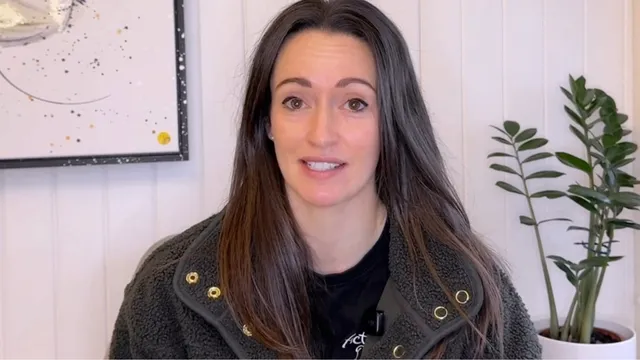 Katie talking to the camera