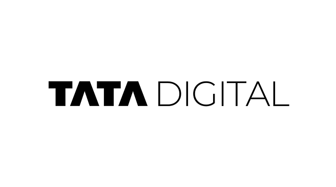 Tata Digital logo in black text with stylized 'T' and 'D' letters.