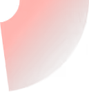 Close-up of a red gradient curved shape on a black background.