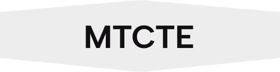 Black text reading 'MTCTE' centered on a black background.