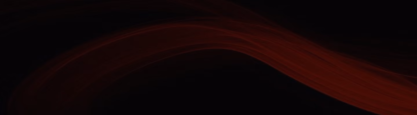 Dark background with a smooth, flowing red wave shape across the image.
