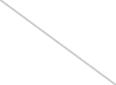 Black triangular area covering the bottom left corner extending diagonally to the top right edge on a white background.