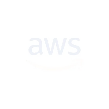 AWS logo featuring lowercase letters 'aws' with a curved arrow resembling a smile below, representing Amazon Web Services.