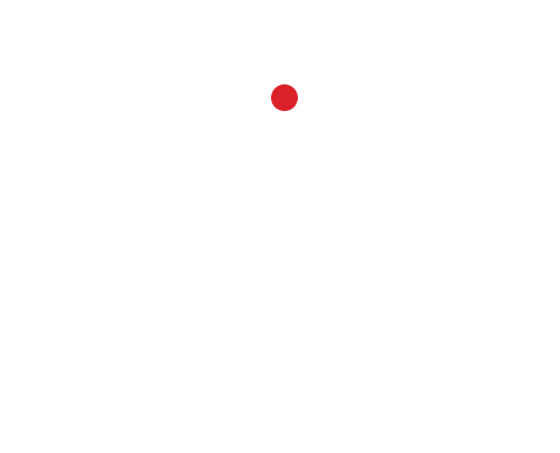 White scanning icon with a red dot in the center above the text 'Beyond Code Scanning' on a black background.