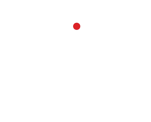 White scanning icon with a red dot in the center above the text 'Beyond Code Scanning' on a black background.
